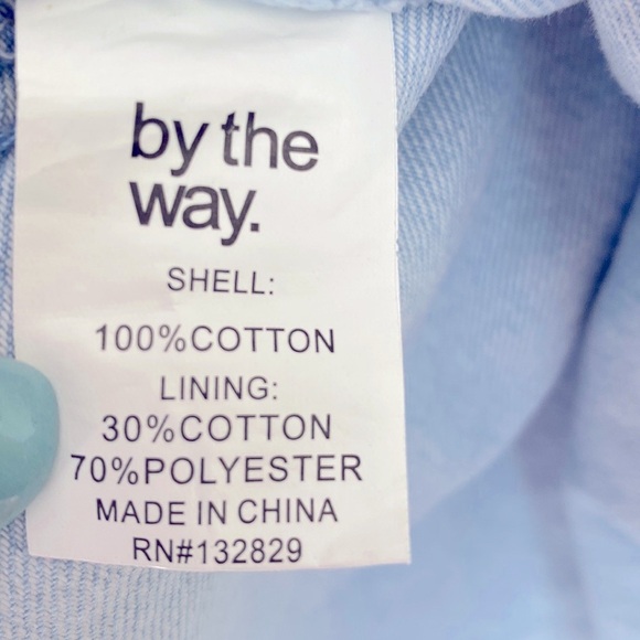 by the way. Kensington Denim Faux Wrap mini Skirt, Size XS - Picture 11 of 15